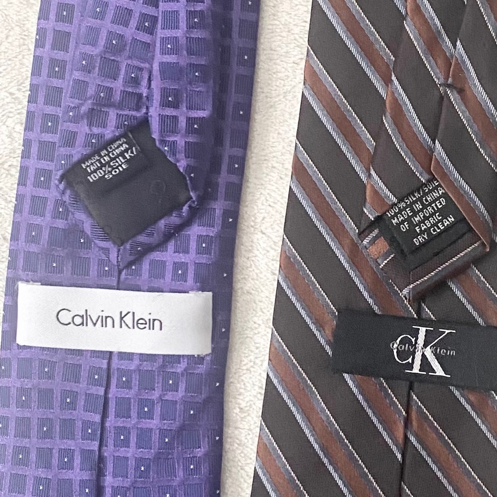 Calvin Klein Men's 100% Silk Neck Tie 2pc